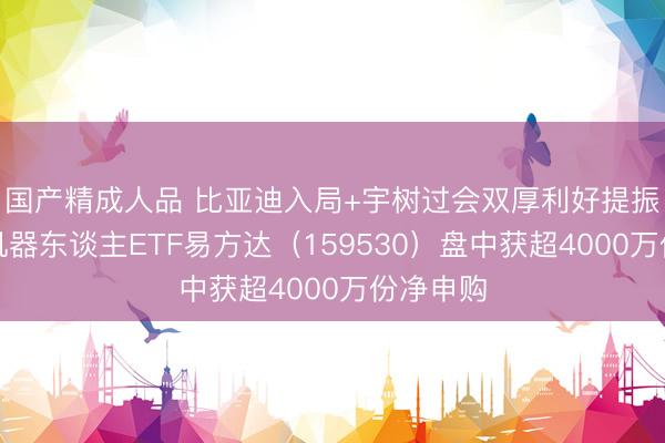 国产精成人品 比亚迪入局+宇树过会双厚利好提振产业，机器东谈主ETF易方达（159530）盘中获超4000万份净申购