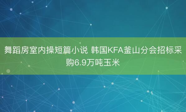 舞蹈房室内操短篇小说 韩国KFA釜山分会招标采购6.9万吨玉米
